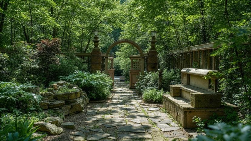 Garden backyard AI design