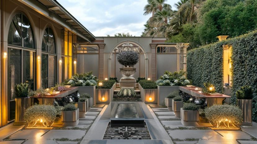 Public park AI landscaping