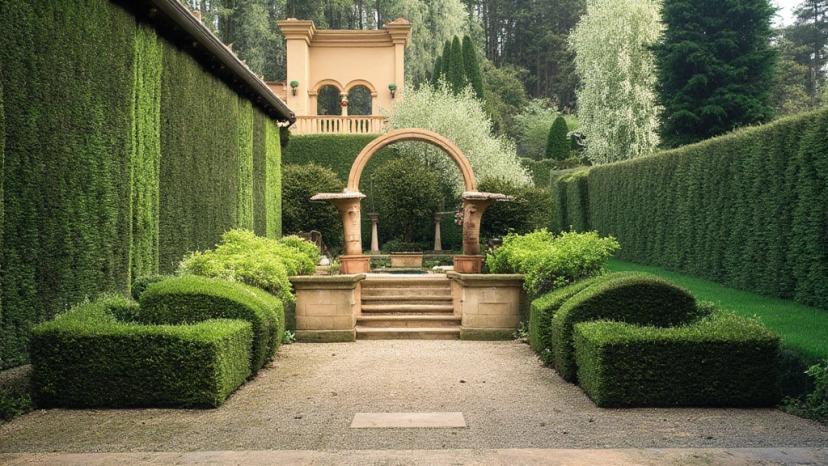 Outdoor AI design pool area